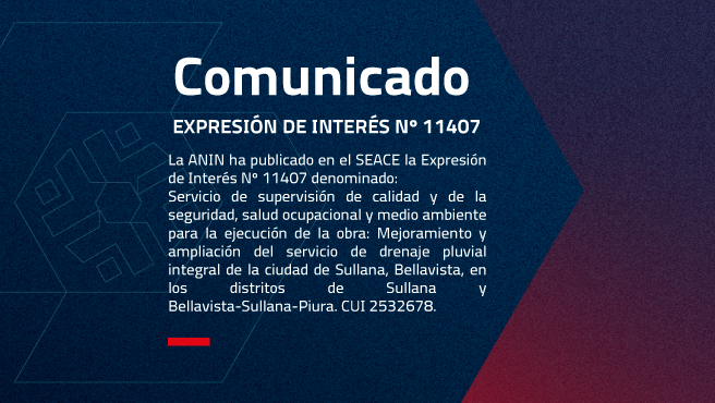 SERVICIO DE SUPERVISIÓN DE CALIDAD Y DE LA SEGURIDAD, SALUD OCUPACIONAL Y 
MEDIO AMBIENTE PARA LA EJECUCION DE LA OBRA: MEJORAMIENTO Y AMPLIACIÓN DEL 
SERVICIO DE DRENAJE PLUVIAL INTEGRAL DE LA CIUDAD DE SULLANA, BELLAVISTA, EN 
LOS DISTRITOS DE SULLANA Y BELLAVISTA-SULLANA-PIURA. CUI 2532678
