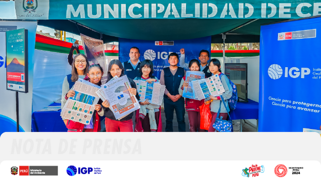 Así se vigilan los volcanes: IGP conecta con los jóvenes de Arequipa en feria informativa multipeligro