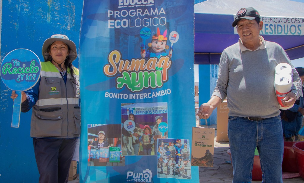 Programa Sumaq Ayni realiza el acopio de más de seis toneladas de residuos inorgánicos aprovechables