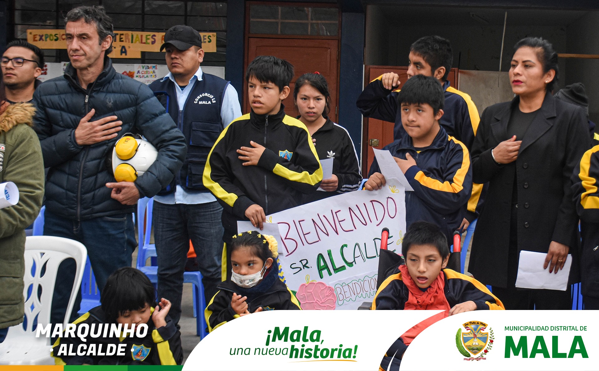 Colocación de Primera Piedra en el CEBE N°03 Divino Niño Jesús - Mala