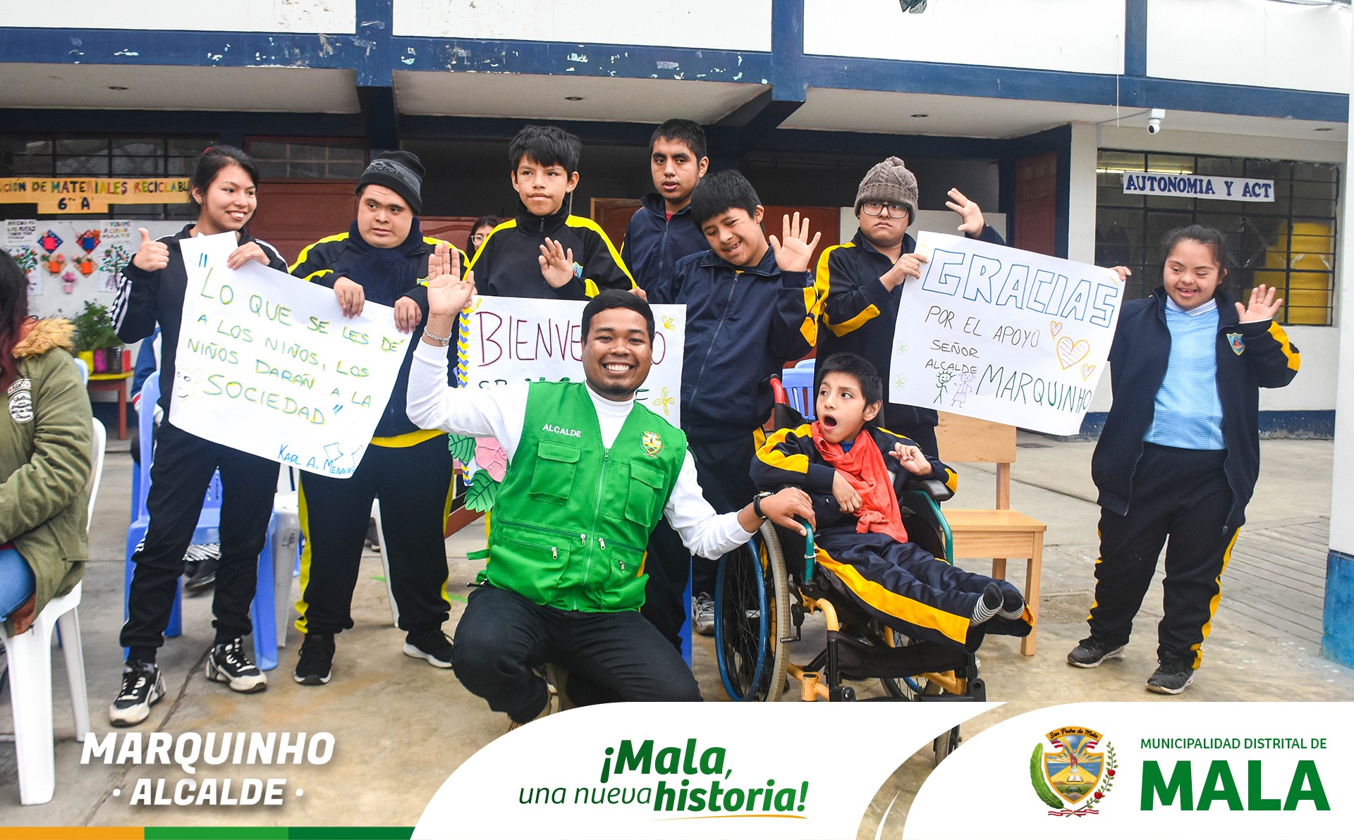 Colocación de Primera Piedra en el CEBE N°03 Divino Niño Jesús - Mala