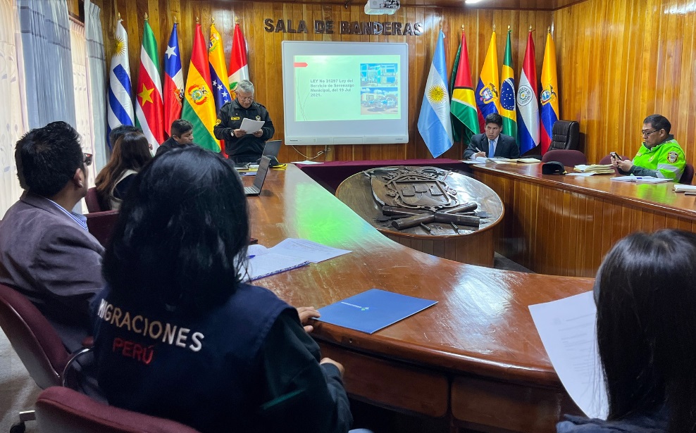 Municipalidad de Puno y CUBUP se reunen para establecer acciones y mejorar la seguridad ciudadana