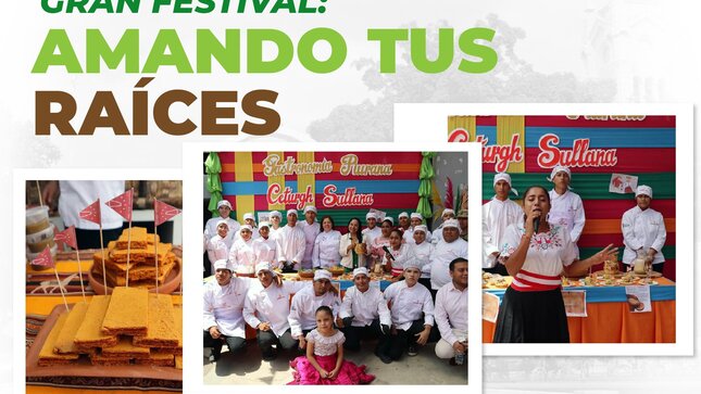 La municipalidad de Sullana, a través de la subgerencia de Desarrollo Turísticos, en alianza estratégica con el instituto Ceturgh, te invita a participar de este gran evento denominado "Amando tus Raíces".
Lugar: Mirador Central del Paseo Turicarami
Día: Viernes, 27 de septiembre
Hora: 4:00 p.m. 