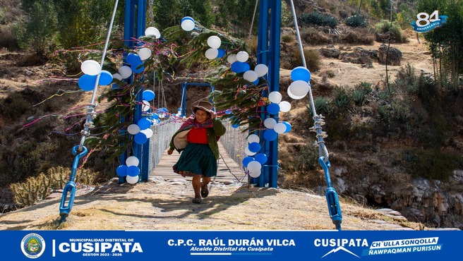 Puente colgante de Qollpa renovado !Seguridad y proceso para Paruopujio y Comunidades Vecinas