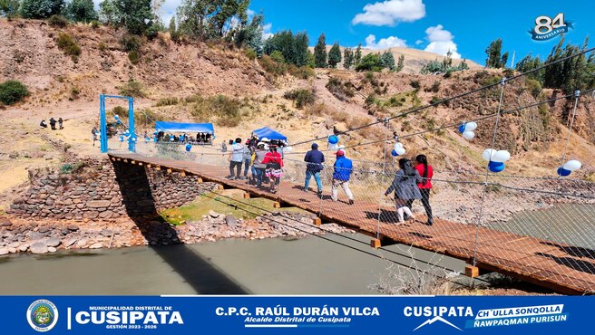 Puente colgante de Qollpa renovado !Seguridad y proceso para Paruopujio y Comunidades Vecinas