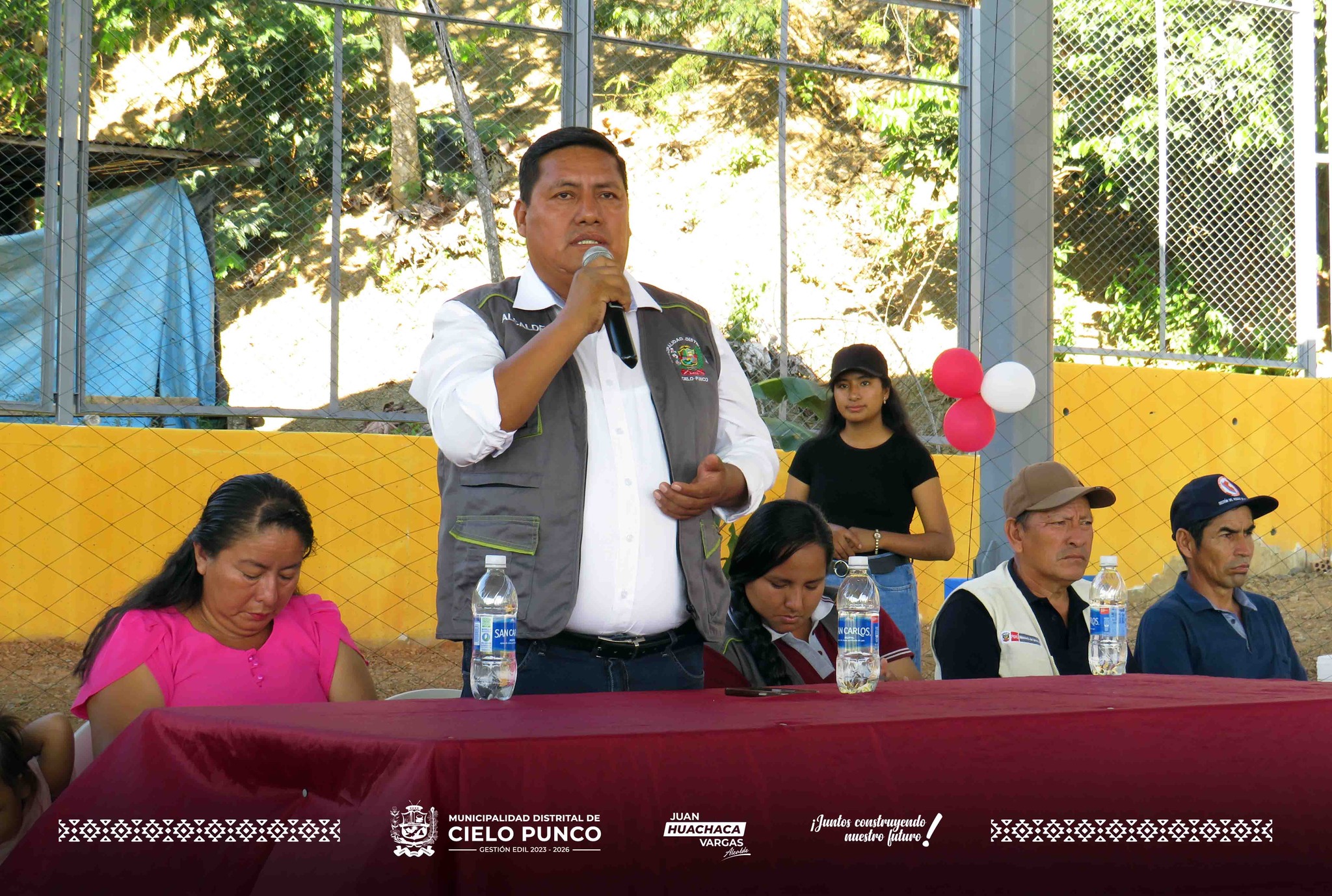 Inauguración del Gass Sintético en Nueva Betania del Distrito de Cielo Punco