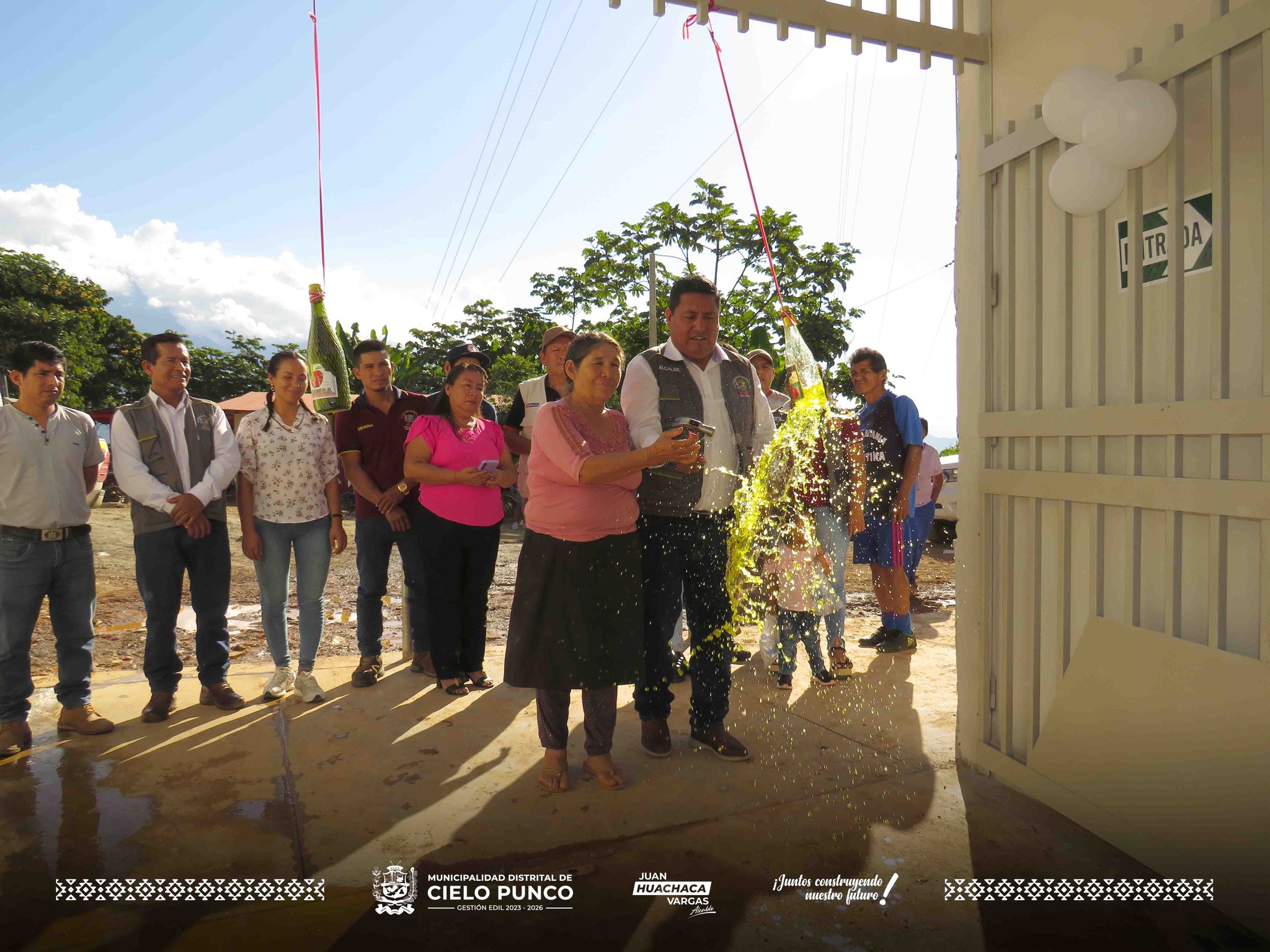 Inauguración del Gass Sintético en Nueva Betania del Distrito de Cielo Punco