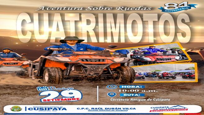 Este domingo 29 de setiembre, te invitamos a disfrutar de la adrenalina y emociΓ³n de los Cutrimotos.