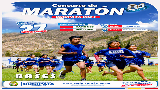 Gran Concurso de Maratón Cusipata 2024