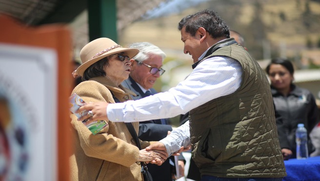 Director Regional De Transportes Y Comunicaciones participa en las Bodas De Oro de la carretera Cajamarquilla - Pampas Grande