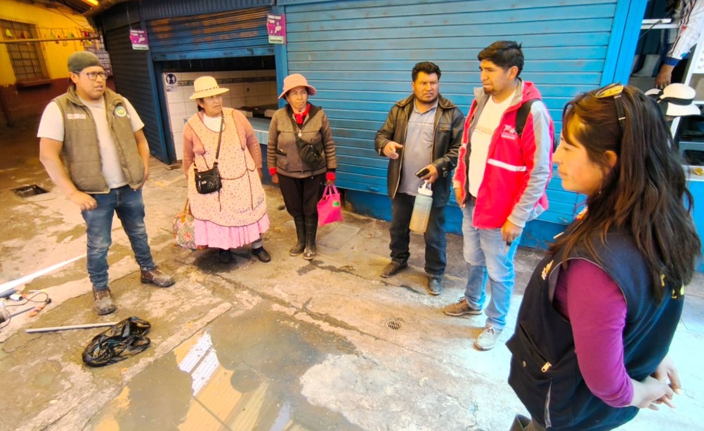 La Municipalidad Provincial de Puno realiza refacción, mejoramiento y desinfección del mercado Bellavista