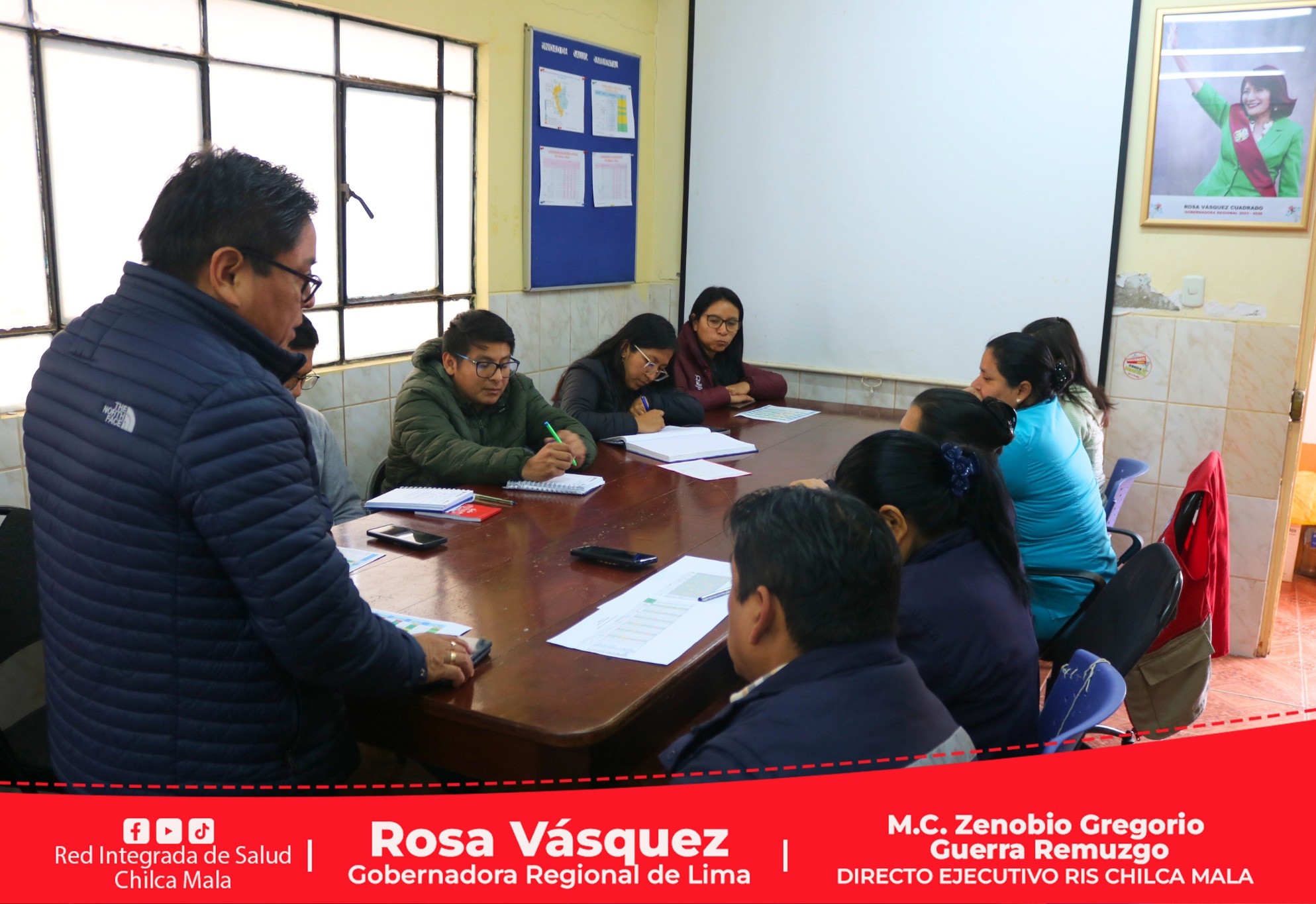 Director Ejecutivo lidera reunión técnica del Comité de Inmunizaciones de la RIS Chilca Mala