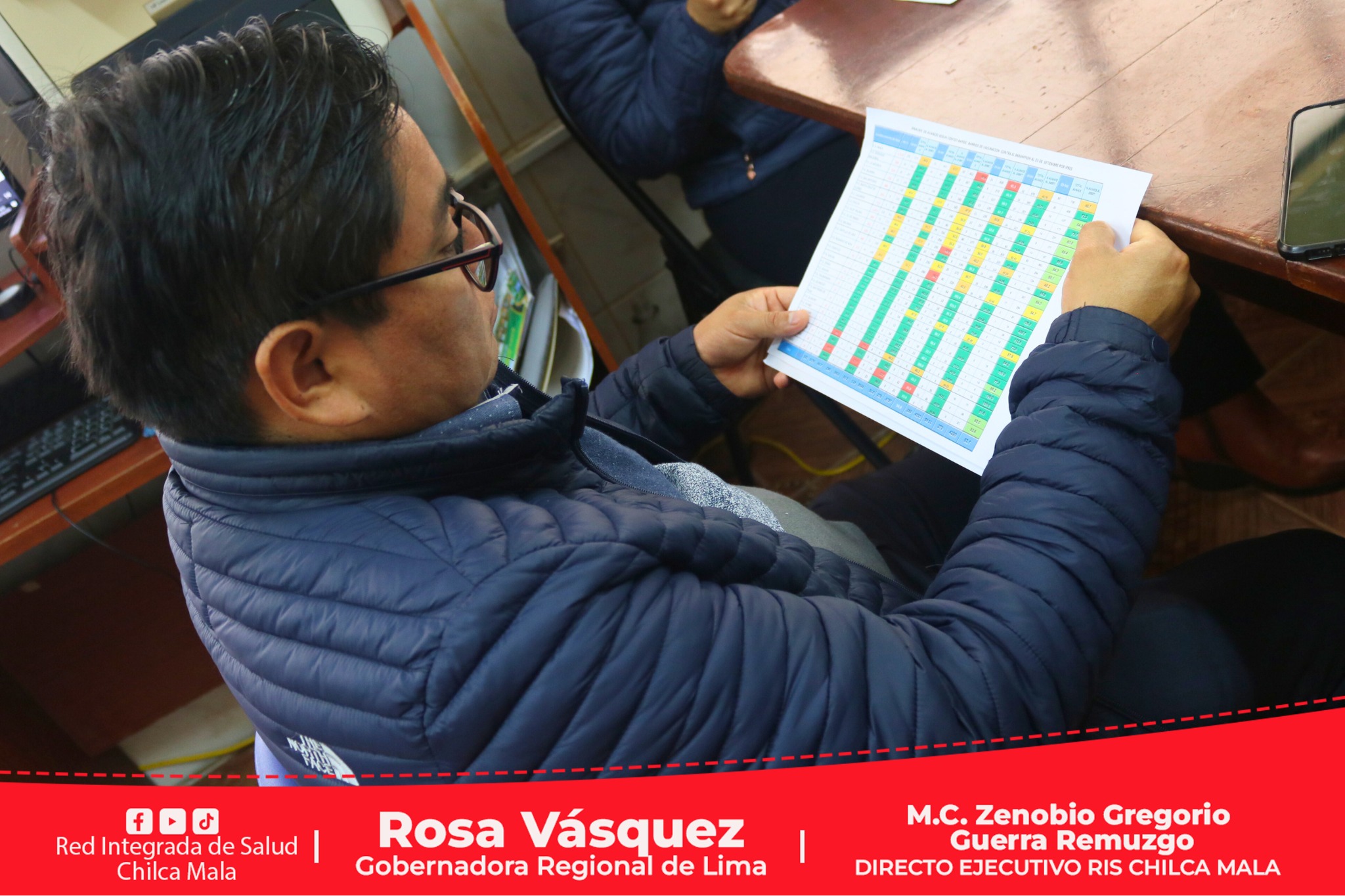 Director Ejecutivo lidera reunión técnica del Comité de Inmunizaciones de la RIS Chilca Mala
