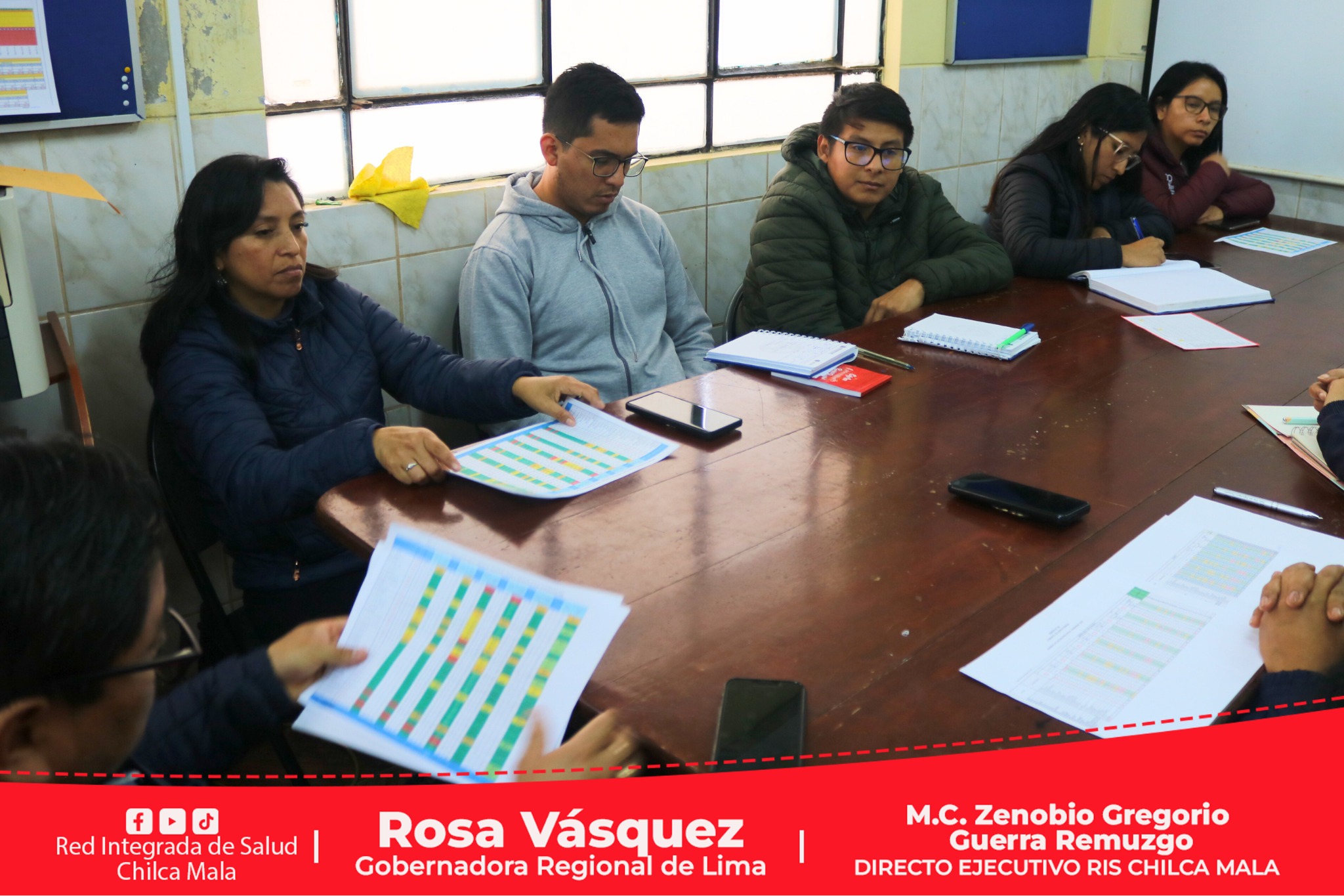 Director Ejecutivo lidera reunión técnica del Comité de Inmunizaciones de la RIS Chilca Mala