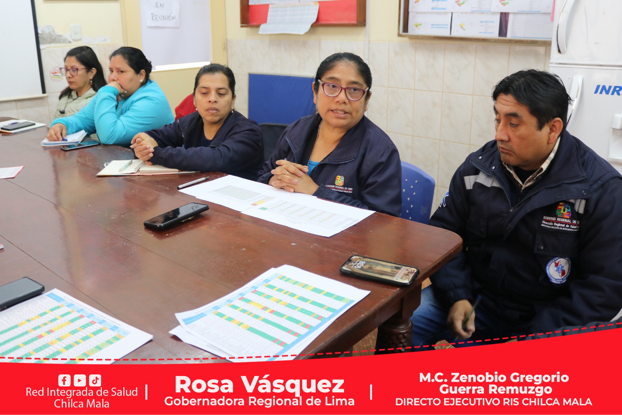 Director Ejecutivo lidera reunión técnica del Comité de Inmunizaciones de la RIS Chilca Mala