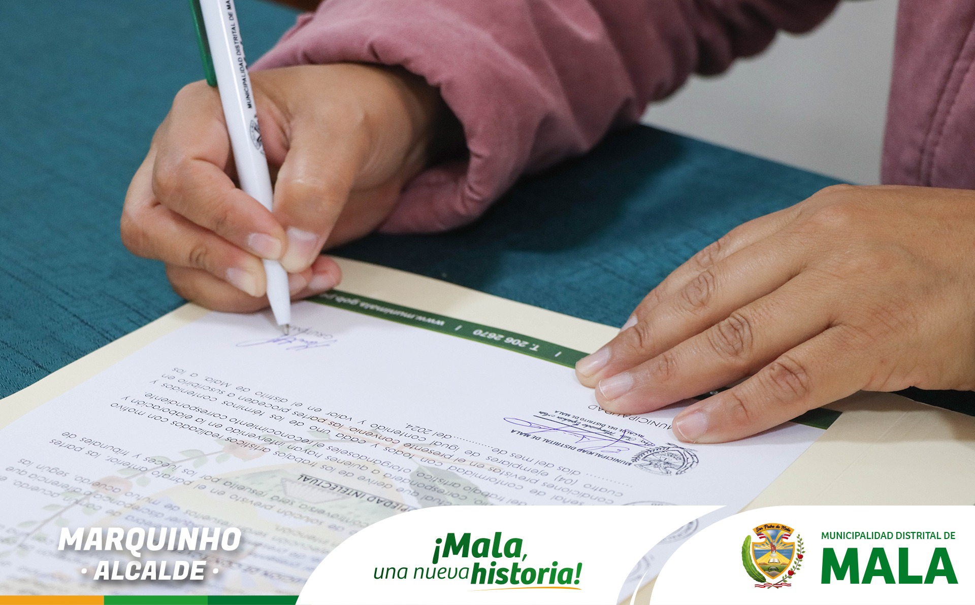 Se Realizó la Renovación del Convenio de Cooperación Interinstiucional: MDM y la Asociación Cultural del Grupo Teatral de Mala Grutema