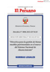 Vista preliminar de documento DIRECTIVA PARA LA GESTIÓN DE BIENES MUEBLES PATRIMONIALES