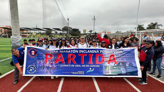 INEN: más de 250 escolares corren por la vida en maratón contra el cáncer