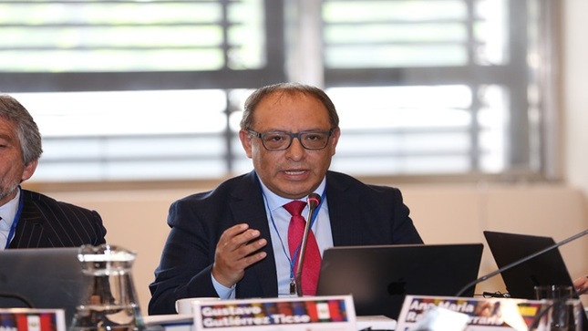 Magistrado del TC Gustavo Gutiérrez participó en diálogo de inicio del XXIX Encuentro de Tribunales, Cortes y Salas Constitucionales