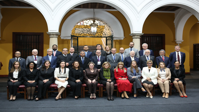En el marco de una ceremonia se inauguró el XXIX Encuentro de Tribunales, Cortes y Salas Constitucionales de América Latina del cual es anfitrión el TC de Perú