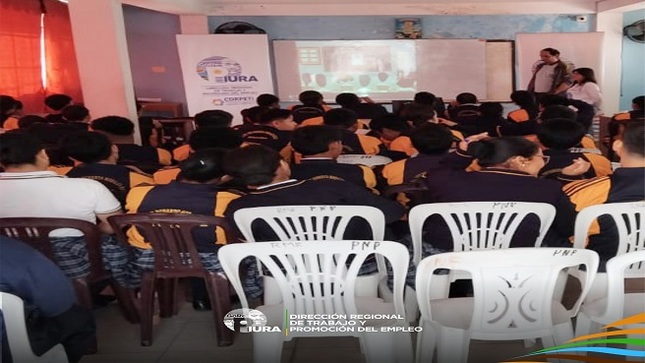 CDRPETI en coordinación con la Zona de Trabajo y P. E. Sullana, a cargo de la Dirección Regional de Trabajo P.E. Piura llevó a cabo charlas informativas sobre "Trabajo Infantil - Adolescente y Peligroso, 