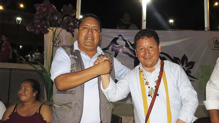 Fue la autoridad edil, quien lideró el recibimiento y solicitó al congresista brindar el apoyo durante las gestiones que se realice en la Ciudad de Lima