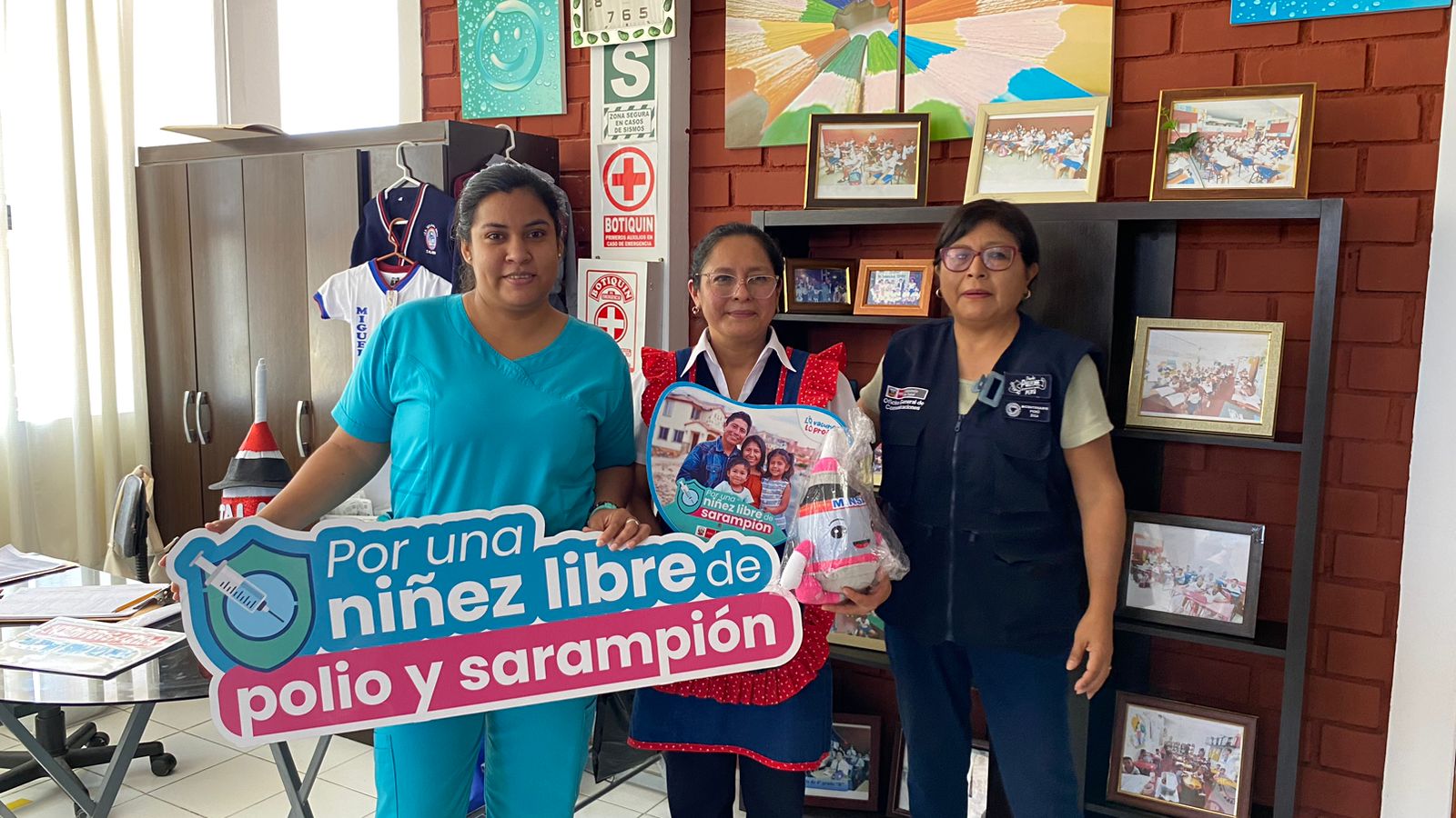 El equipo liderado por el coordinador regional de inmunizaciones de la Diresa, Lic. Alex Jibaja López, revisó y evaluó el avance de la cobertura de vacunación en la provincia