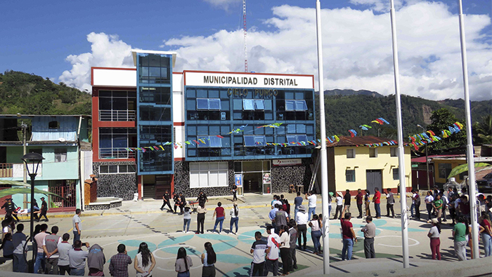 Se simuló un movimiento telúrico de 6.0 grados de magnitud en la escala de Richter, siendo el epicentro la región de Cusco y afectando al Distrito de Cielo Punco en una magnitud de 4.0 grados