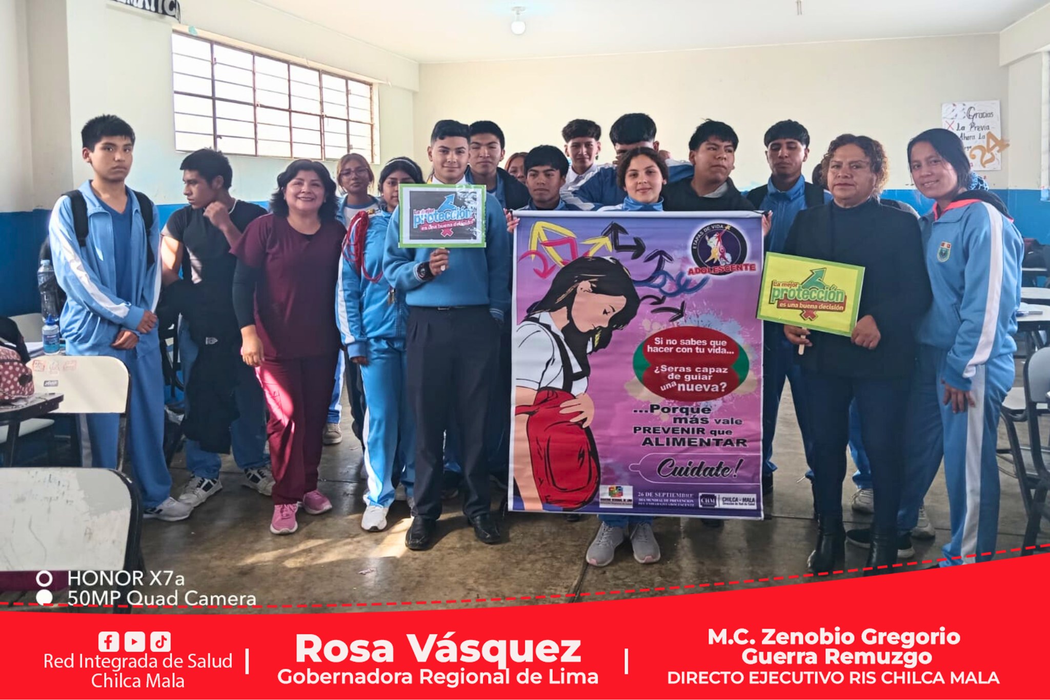 RIS Chilca Mala realiza actividades por la Semana de la Prevención del Embarazo en Adolescentes