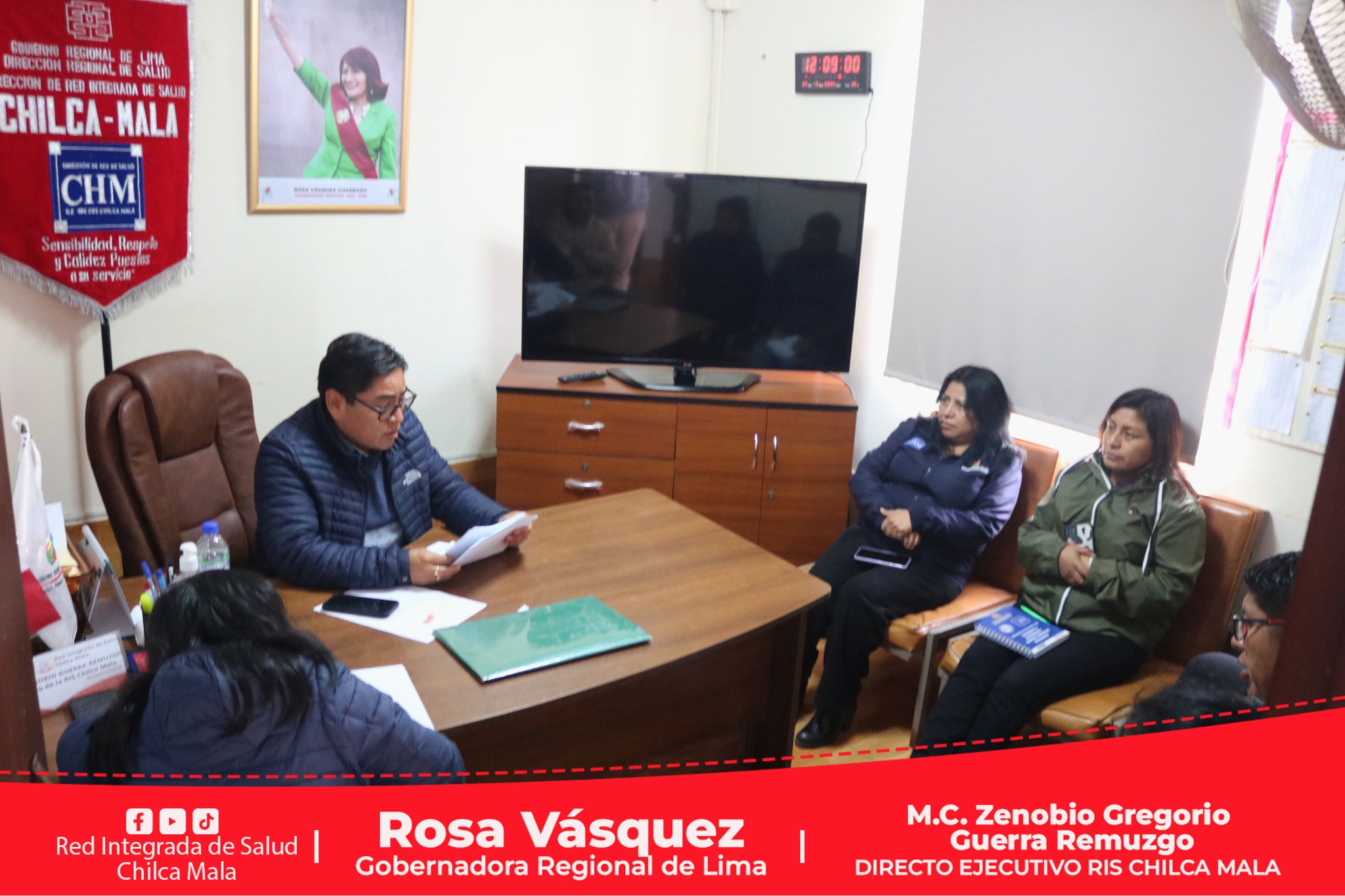 Director Ejecutivo de la RIS Chilca Mala lidera importante reunión