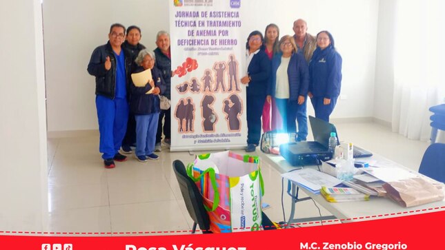 RIS Chilca Mala realiza 1era Jornada de Asistencia Técnica de Tratamiento Terapéutico de Anemia 