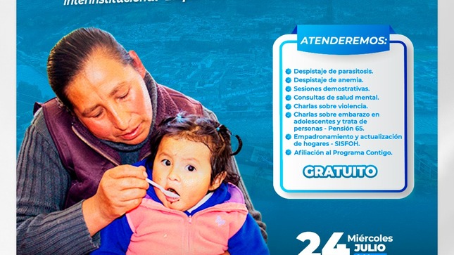 Archivo Imagen de la Tercera Caravana Social Interinstitucional “Kuska Llankasunchis” en Centro Poblado de Mollomarca