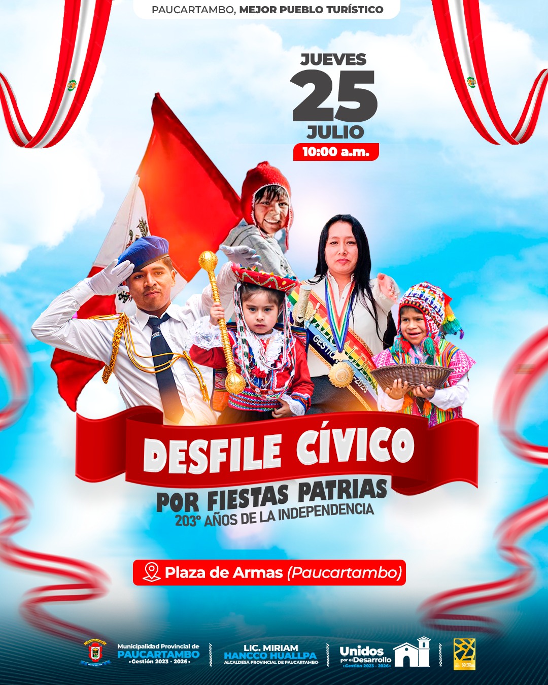 Archivo Imagen de el "Desfile Cívico por Aniversario Patrio de Celebración de los 203 Años de Independencia"