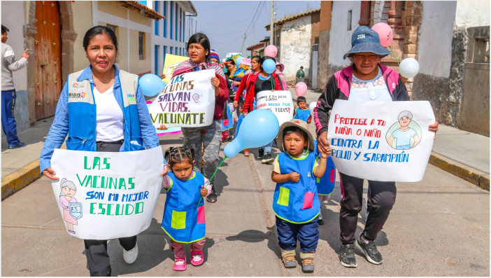 Gran Lanzamiento de la Campaña del Barrido Nacional de Vacunación contra la Sarampión y la Polio.