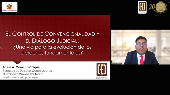 Conferencia sobre el control de convencionalidad y el diálogo judicial realizó el CEC del TC