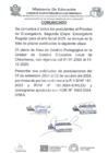 Vista preliminar de documento Comunicado convocatoria de la plaza de jefe de Gestión Pedagógica