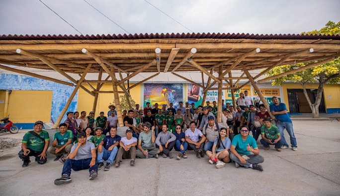 Taller práctico de construcción con bambú