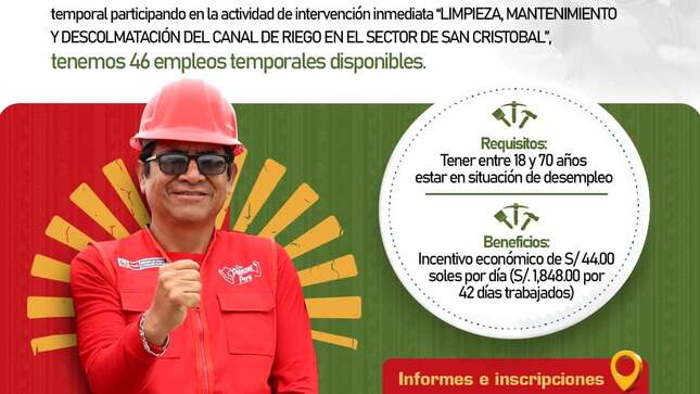 Comunicado con una persona uniformada de rojo 