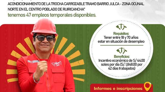 Comunicado con una persona uniformada de rojo