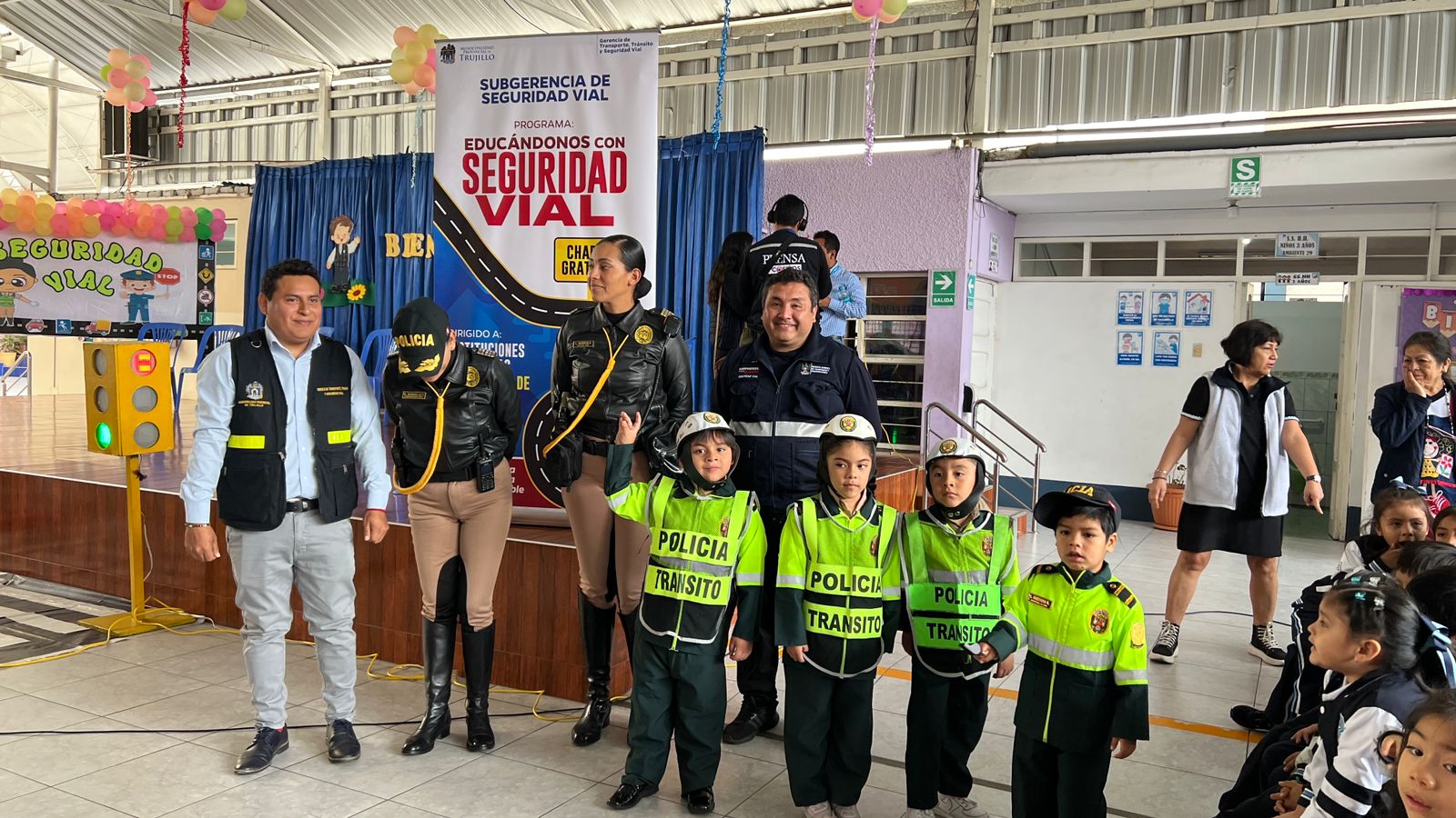 Consejo Regional de Seguridad Vial brindó talleres a escolares de la I.E Santa Ana