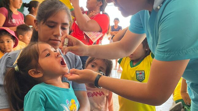 Salud y educación unen esfuerzos por vacunación contra la polio y sarampión