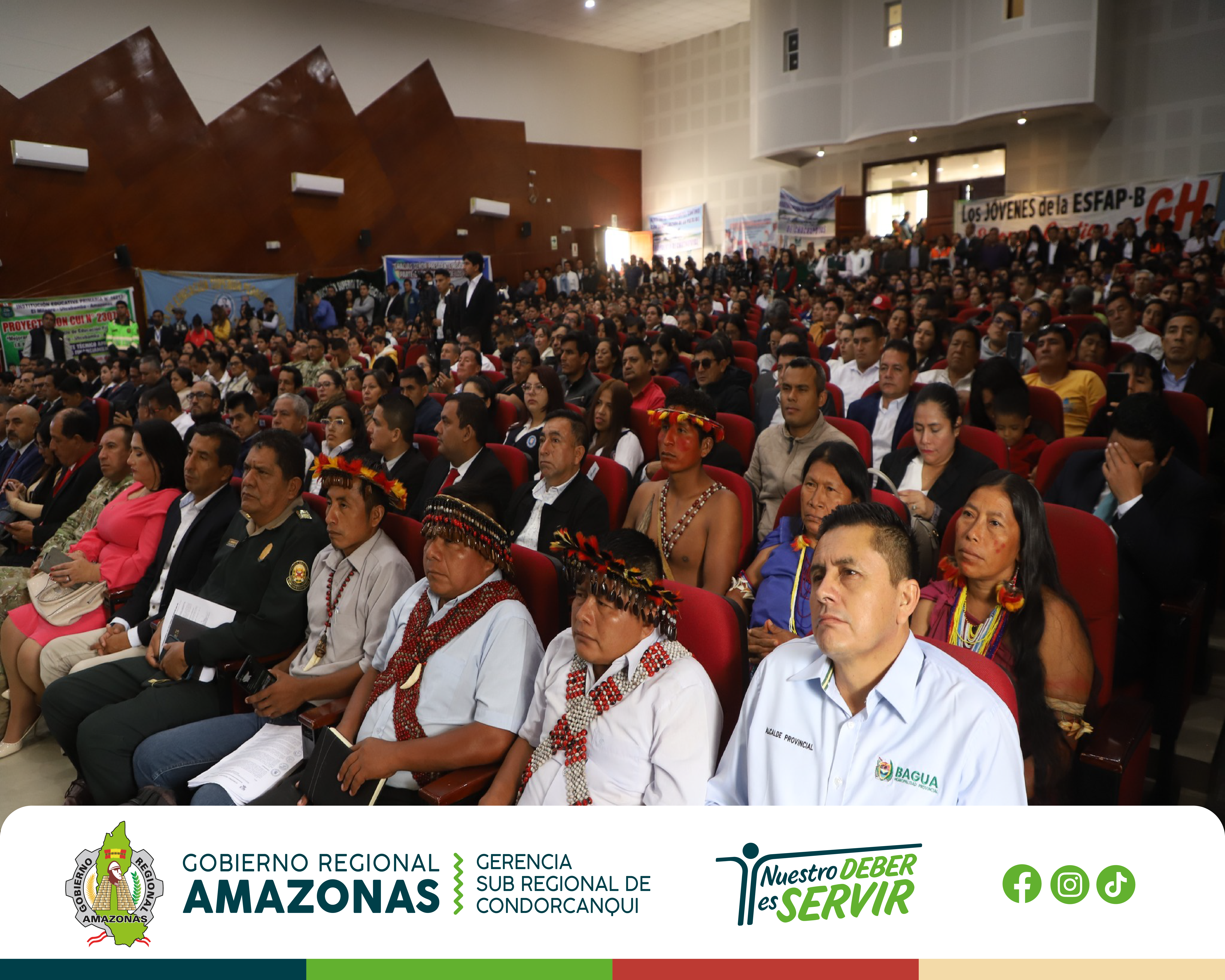 El Gerente Sub Regional de Condorcanqui asistió a la audiencia pública regional, donde se discutieron avances en salud, educación, infraestructura, agricultura sostenible y protección ambiental.
