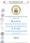Vista preliminar de documento REGLAMENTO DE APLICACIÓN DE SANCIONES ADMINISTRATIVAS (RASA) Y CUADRO ÚNICO DE INFRACCIONES Y SANCIONES (CUIS)