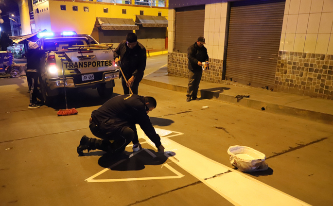 Municipalidad de Cajabamba viene realizando pintado y señalización de calles