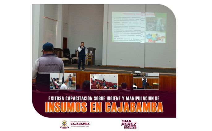 Exitosa capacitación sobre higiene y manipulación de insumos en Cajabamba