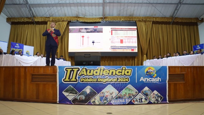 II Audiencia Pública de rendición de cuentas 2024 en Chimbote.