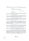 Vista preliminar de documento Resolución de la Subsecretaría de Administración N° 0038-2007-RE