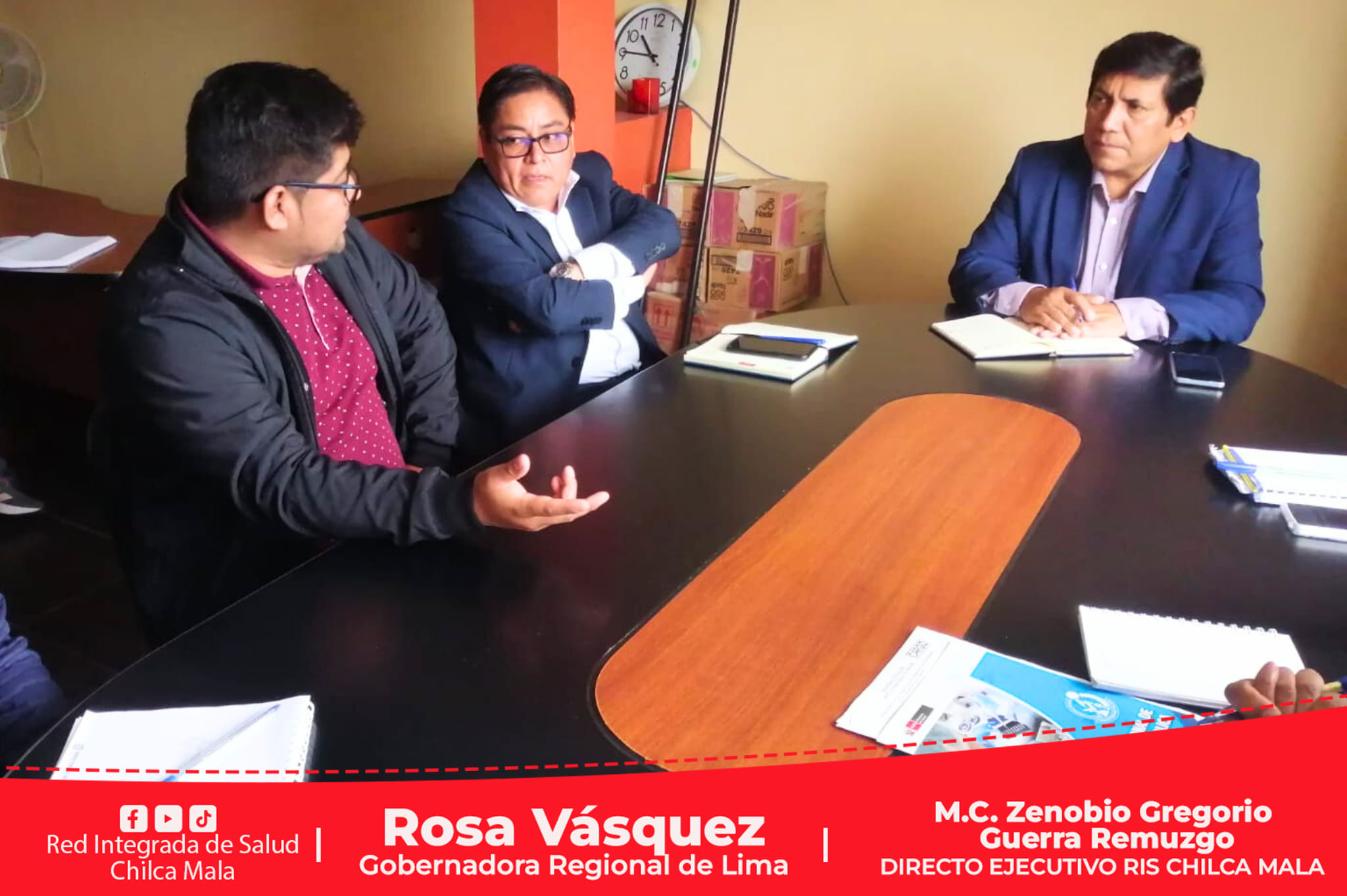 Director de la RIS Chilca Mala sostiene importante reunión.