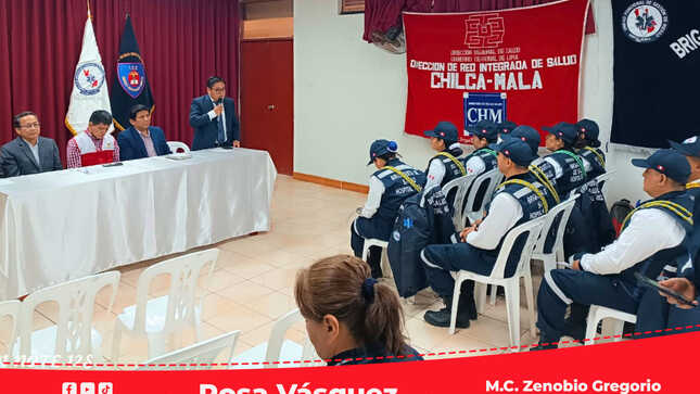 Diresa Lima otorga resoluciones a brigadistas de primera respuesta en Cañete
