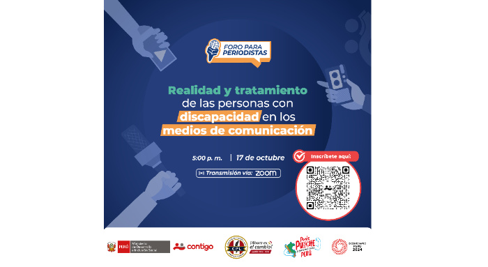 Programa Contigo lanza foro para fomentar la inclusión de las personas con discapacidad en los medios de comunicación